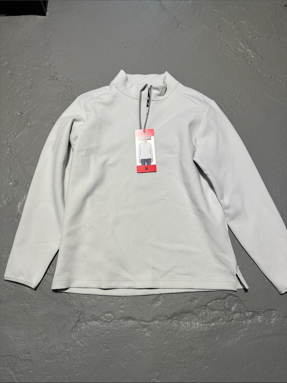 Kirklands Men's Light Gray Quarter-Zip Pullover